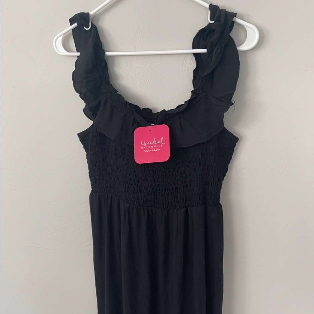 Black maternity dress